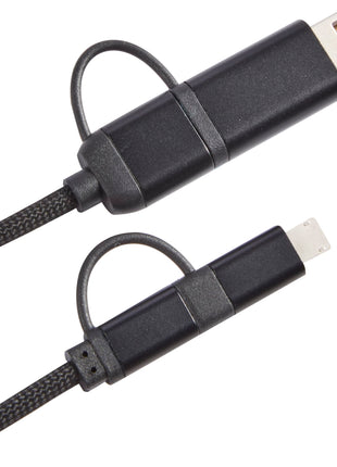 Boost 5-in-1 Long 65W PD Charging Cable - Black | PromoEO