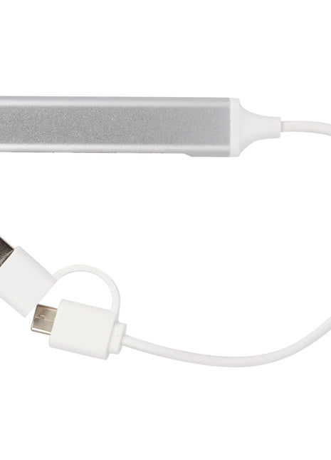 Aluminum 4-Port USB-A and C Hub