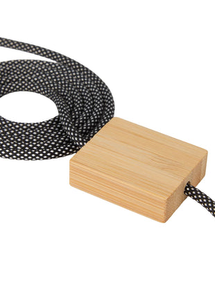 FSC® 100% Bamboo 5-in-1 100W Laptop Charging Cable - Natural | PromoEO