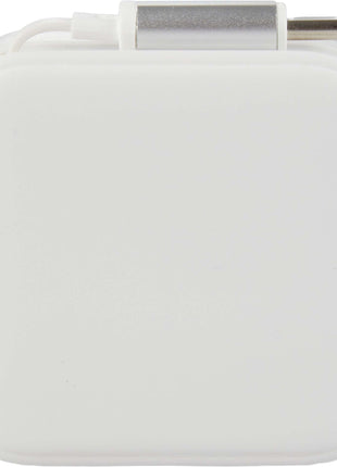 ETL Listed 20W Wall Charger with Retractable Cable - White | PromoEO