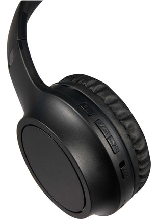 Rewired Recycled Bluetooth Headphones - Black | PromoEO