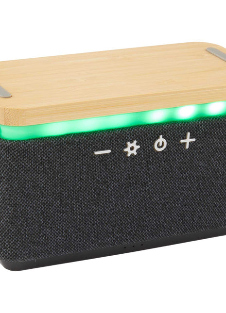 Boost Fabric and Bamboo Wireless Charging Speaker