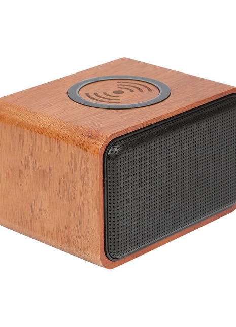 Wood Bluetooth Speaker with Wireless Charging Pad