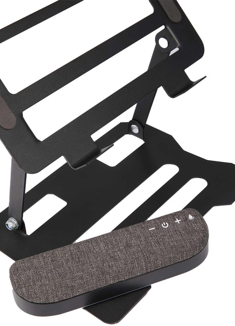 Elevate Laptop Stand and Bluetooth Speaker - Black | PromoEO