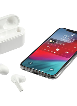 Braavos Pro True Wireless Auto Pair Earbuds - White | PromoEO