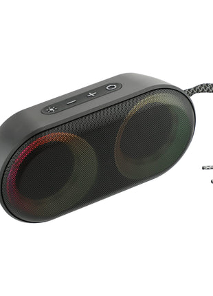 Zedd Outdoor Speaker with RGB Lights - Black | PromoEO
