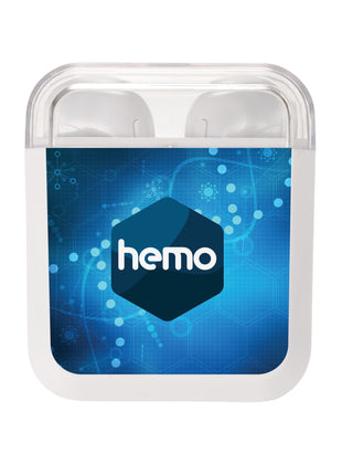 Braavos True Wireless Auto Pair Earbuds - White | PromoEO