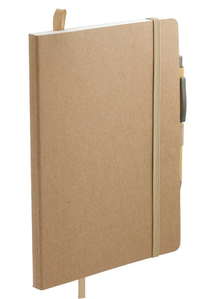 5.5" x 8.5" FSC® Mix Stone Bound Journal Set - Natural | PromoEO