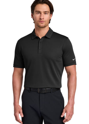 Nike Dri-FIT Solid Icon Pique Modern Fit Polo.  746099 - Black | Nike