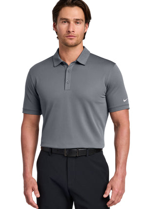 Nike Dri-FIT Solid Icon Pique Modern Fit Polo.  746099 - Dark Grey | Nike