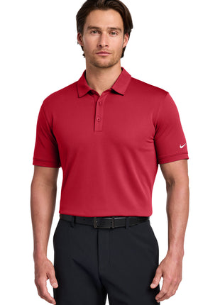 Nike Dri-FIT Solid Icon Pique Modern Fit Polo.  746099 - Gym Red | Nike