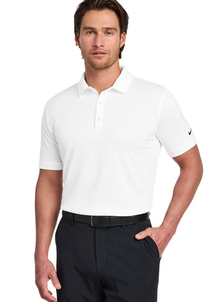 Nike Dri-FIT Solid Icon Pique Modern Fit Polo.  746099 - White | Nike
