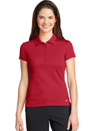 Nike Women's Dri-FIT Solid Icon Pique Modern Fit Polo.  746100 - Gym Red | Nike