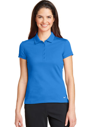 Nike Women's Dri-FIT Solid Icon Pique Modern Fit Polo.  746100 - Light Photo Blue | Nike