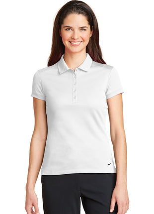 Nike Women's Dri-FIT Solid Icon Pique Modern Fit Polo.  746100 - White | Nike