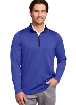 Nike Dri-FIT Stretch 1/2-Zip Cover-Up. 779795 - Deep Royal Blue/ Black | Nike