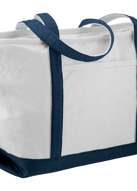 Baltic 18oz Cotton Canvas Zippered Tote - Black | PromoEO