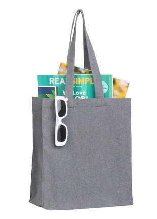 Recycled Cotton Grocery Tote - Multi-Colored | PromoEO