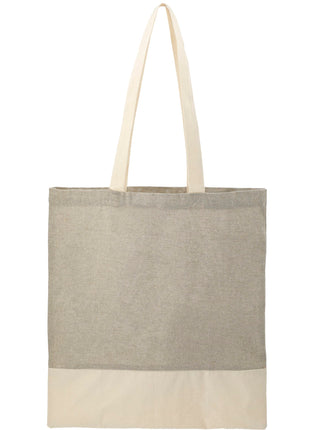Split Recycled 5oz Cotton Twill Convention Tote - Gray | PromoEO