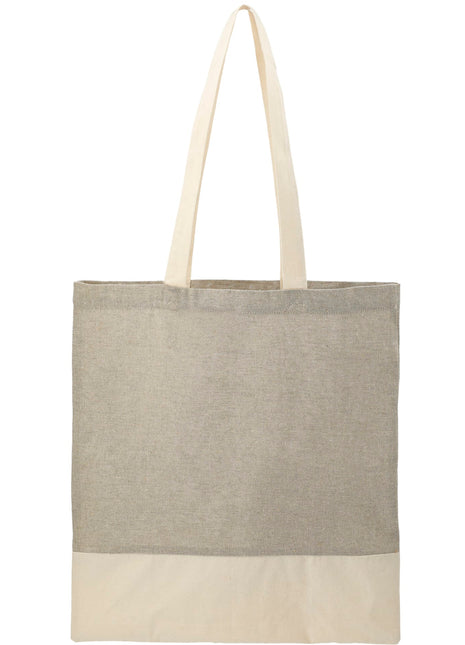 Split Recycled 5oz Cotton Twill Convention Tote - Gray | PromoEO