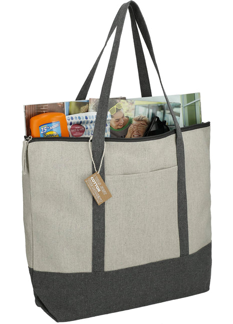 Repose 10oz Recycled Cotton Zippered Tote