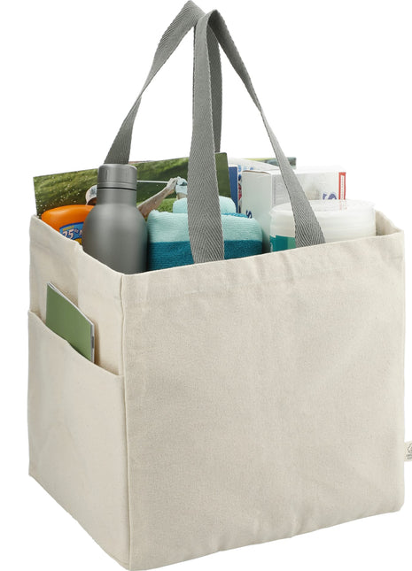 Organic 14oz Cotton Shopper Tote - Natural | PromoEO