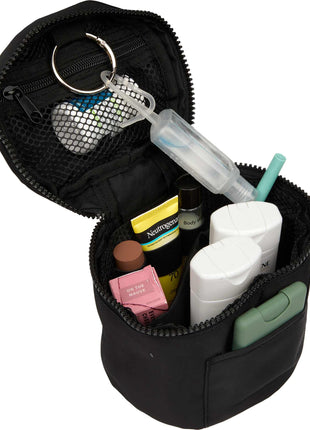Wellable Recycled Round Travel Case - Black | Wellable