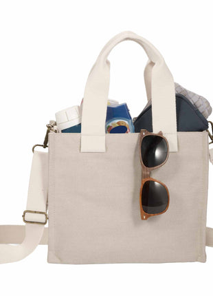 London Small Recycled Shopper Tote - Natural | PromoEO