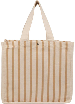 FEED Cotton and Jute Striped Tote