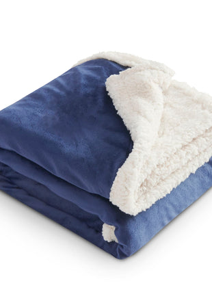 Field & Co.® Sherpa Blanket - Navy | Field & Co.