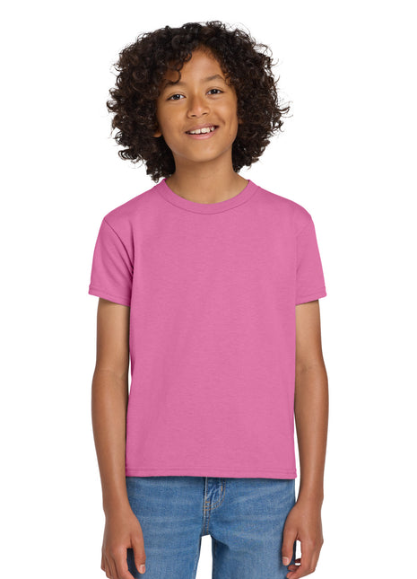Gildan® Youth DryBlend® 50 Cotton/50 Poly T-Shirt.  8000B - Azalea | Gildan