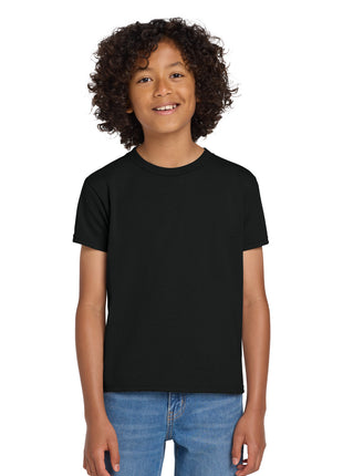 Gildan® Youth DryBlend® 50 Cotton/50 Poly T-Shirt.  8000B - Black | Gildan