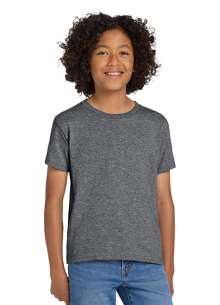 Gildan® Youth DryBlend® 50 Cotton/50 Poly T-Shirt.  8000B - Graphite Heather | Gildan