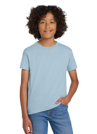 Gildan® Youth DryBlend® 50 Cotton/50 Poly T-Shirt.  8000B - Light Blue | Gildan