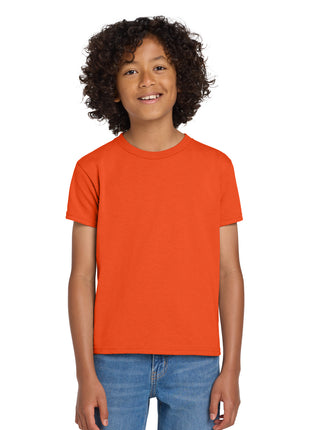 Gildan® Youth DryBlend® 50 Cotton/50 Poly T-Shirt.  8000B - Orange | Gildan