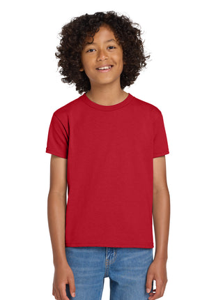 Gildan® Youth DryBlend® 50 Cotton/50 Poly T-Shirt.  8000B - Red | Gildan