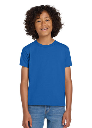 Gildan® Youth DryBlend® 50 Cotton/50 Poly T-Shirt.  8000B - Royal | Gildan