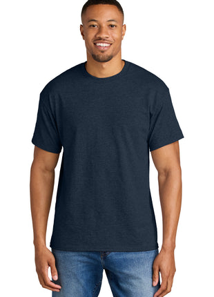 Gildan® DryBlend® 50 Cotton/50 Poly T-Shirt. 8000 - Heather Dark Navy | Gildan