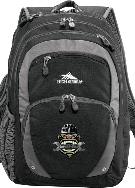 High Sierra Overtime Fly-By 17" Computer Backpack - Black | High Sierra