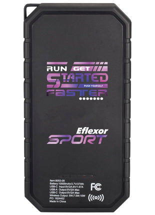 High Sierra® IPX 5 Solar Fast Wireless Power Bank - Black | High Sierra