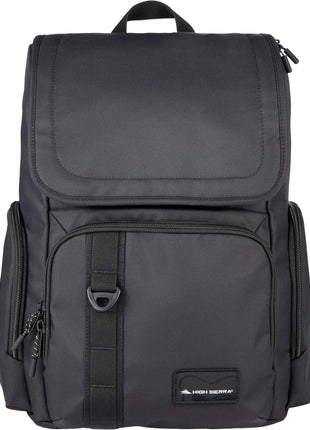 High Sierra Trekpoint Flap Backpack - Black | High Sierra