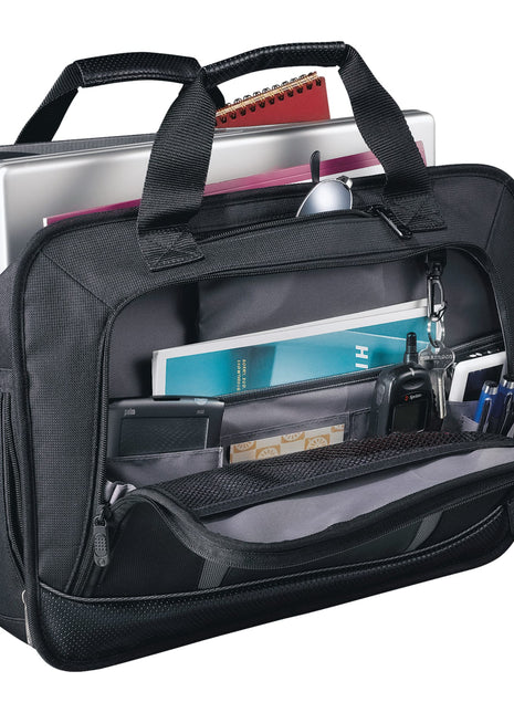 Velocity 17" Computer Briefcase - Black | PromoEO