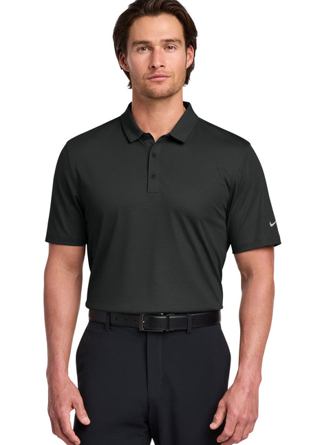Nike Dri-FIT Embossed Tri-Blade Polo. 838964 - Black | Nike