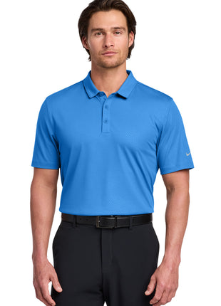 Nike Dri-FIT Embossed Tri-Blade Polo. 838964 - Brisk Blue | Nike