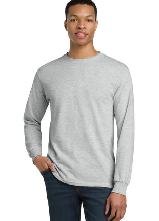 Gildan® - DryBlend® 50 Cotton/50 Poly Long Sleeve T-Shirt. 8400 - Ash Grey | Gildan