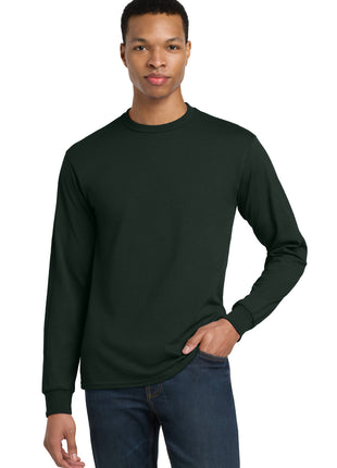 Gildan® - DryBlend® 50 Cotton/50 Poly Long Sleeve T-Shirt. 8400 - Forest Green | Gildan