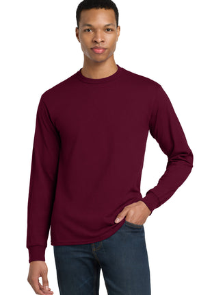 Gildan® - DryBlend® 50 Cotton/50 Poly Long Sleeve T-Shirt. 8400 - Maroon | Gildan