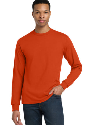 Gildan® - DryBlend® 50 Cotton/50 Poly Long Sleeve T-Shirt. 8400 - Orange | Gildan