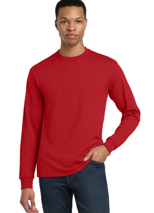 Gildan® - DryBlend® 50 Cotton/50 Poly Long Sleeve T-Shirt. 8400 - Red | Gildan