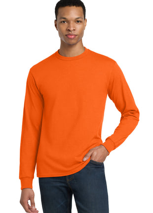 Gildan® - DryBlend® 50 Cotton/50 Poly Long Sleeve T-Shirt. 8400 - S. Orange | Gildan